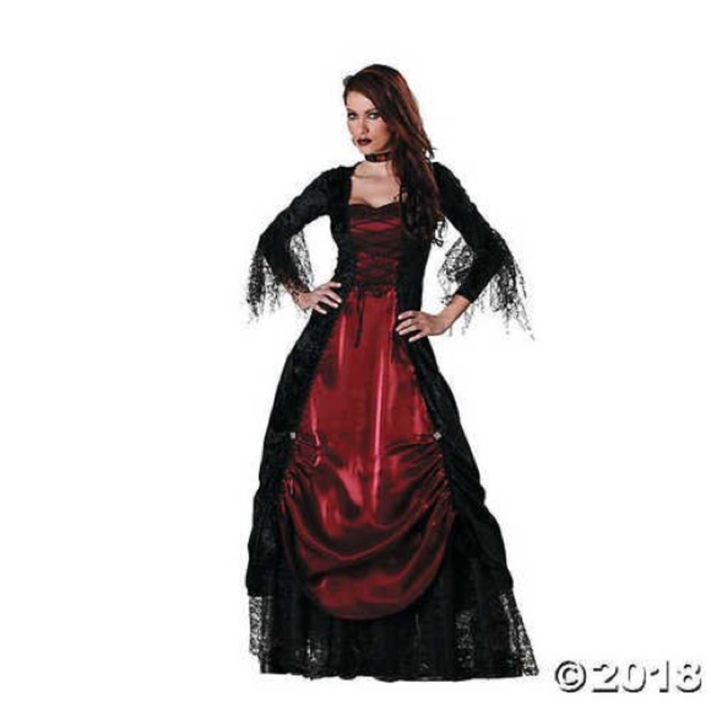 NEW IN BAG w/o tags incharacter costumes woman’s gothic vampira size M